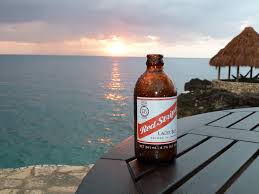 red stripe bottle